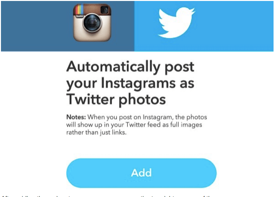 Post your Instagram Photos to Twitter Step 2